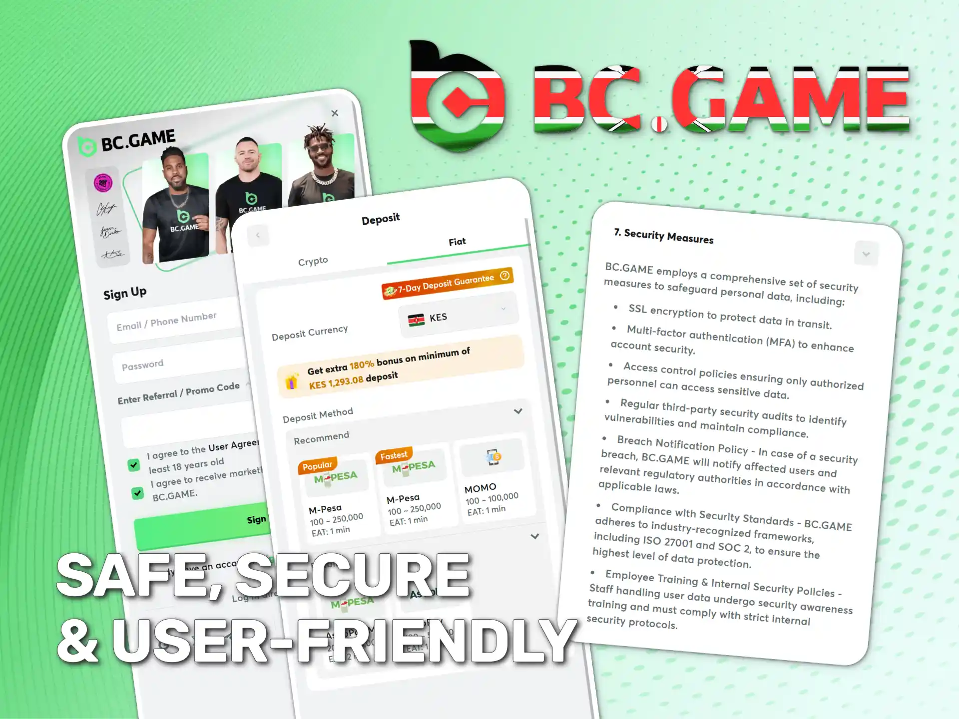 BC Game Kenya offers a secure app with instant transactions.