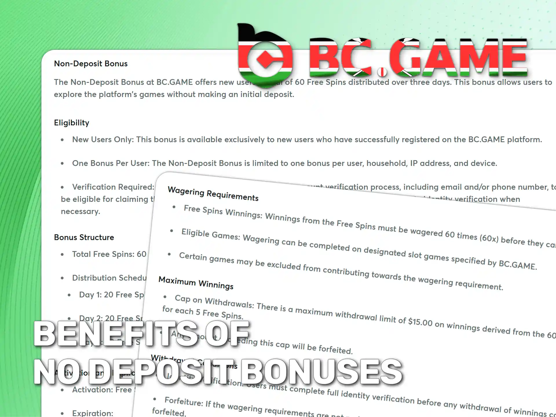 Get real money wins with BC Game no deposit bonuses.