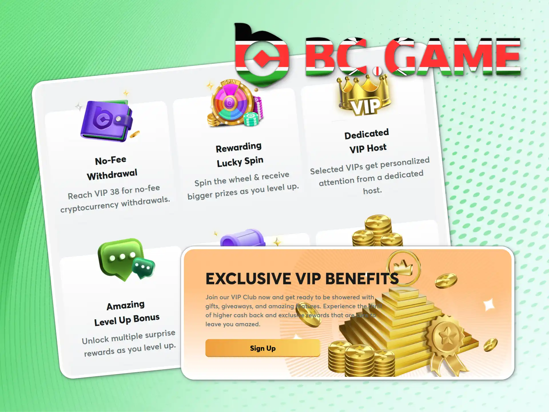 BC Game online casino offers a wide range of bonuses.
