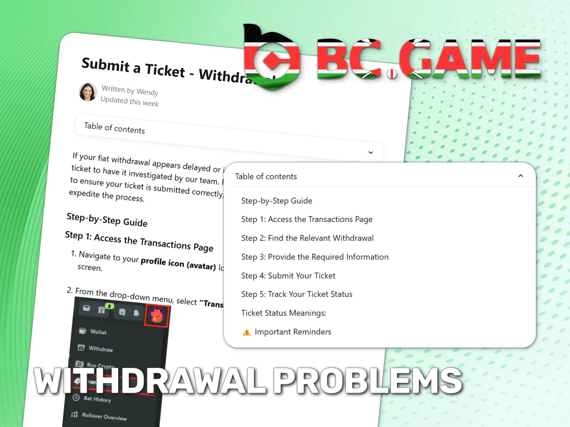 Understand common problems and solutions for payments at BC Game.